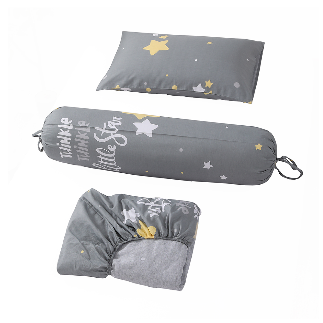 Aussino Kids Twinkle 100% Cotton Fitted Sheet Set