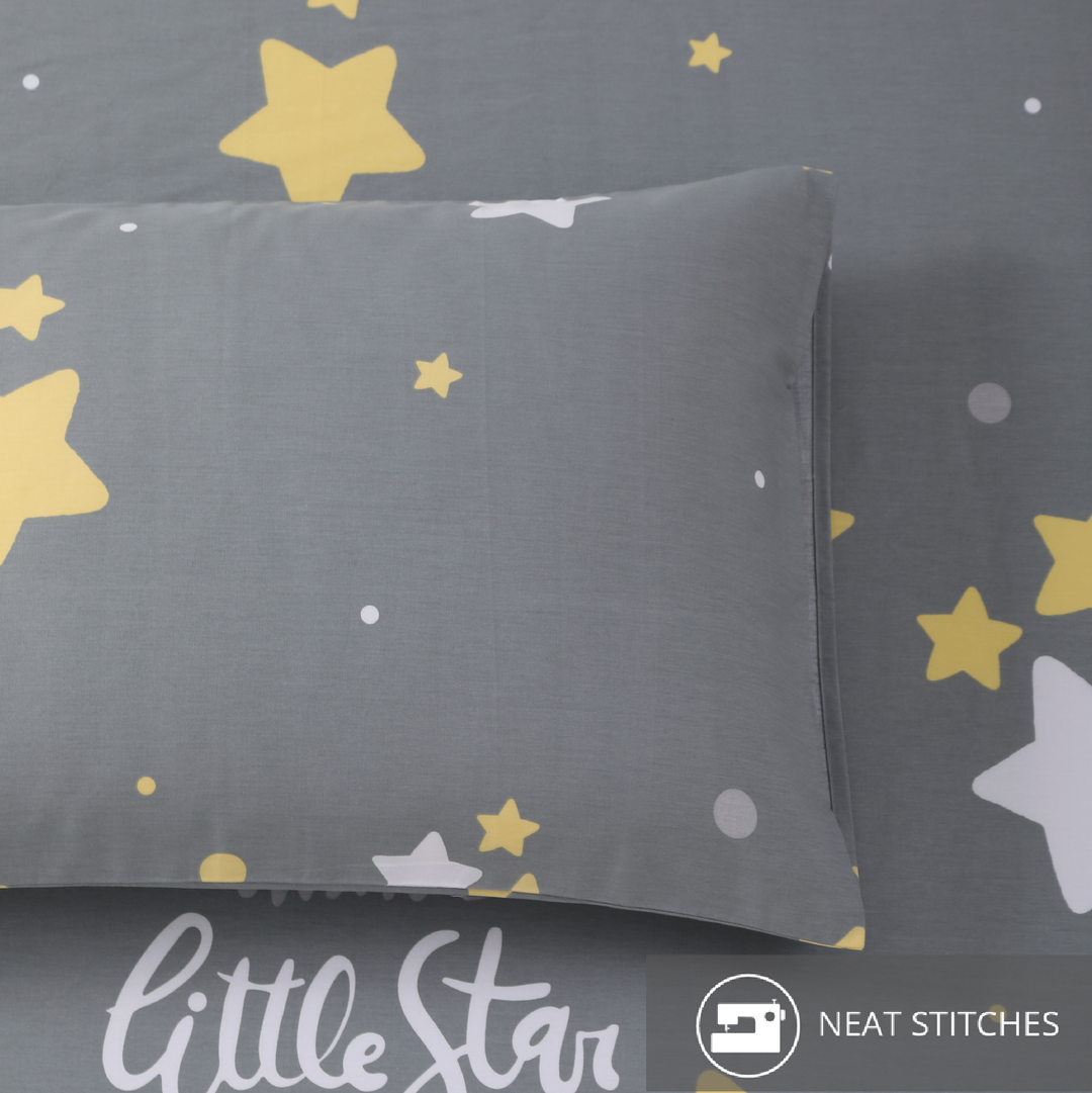 Aussino Kids Twinkle 100% Cotton Fitted Sheet Set