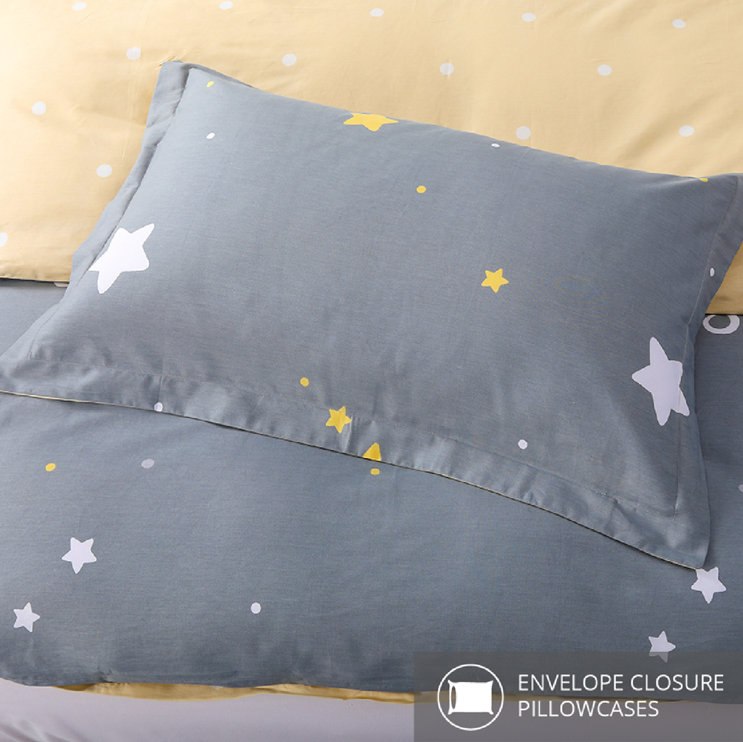 Aussino Kids Twinkle 100% Cotton Quilt Cover Set