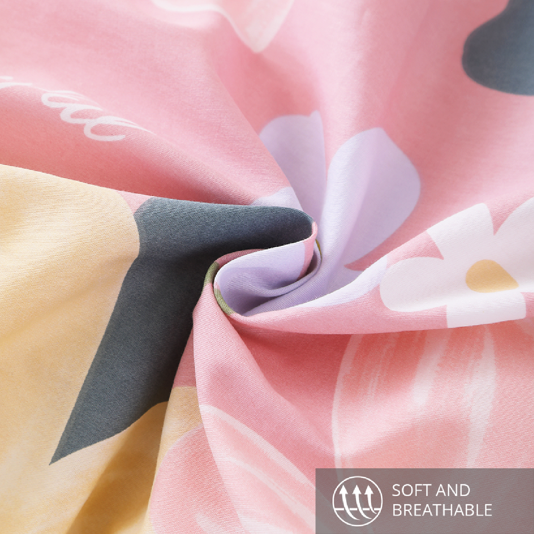 Inspire Yonah 100% Cotton Quilt Cover Set