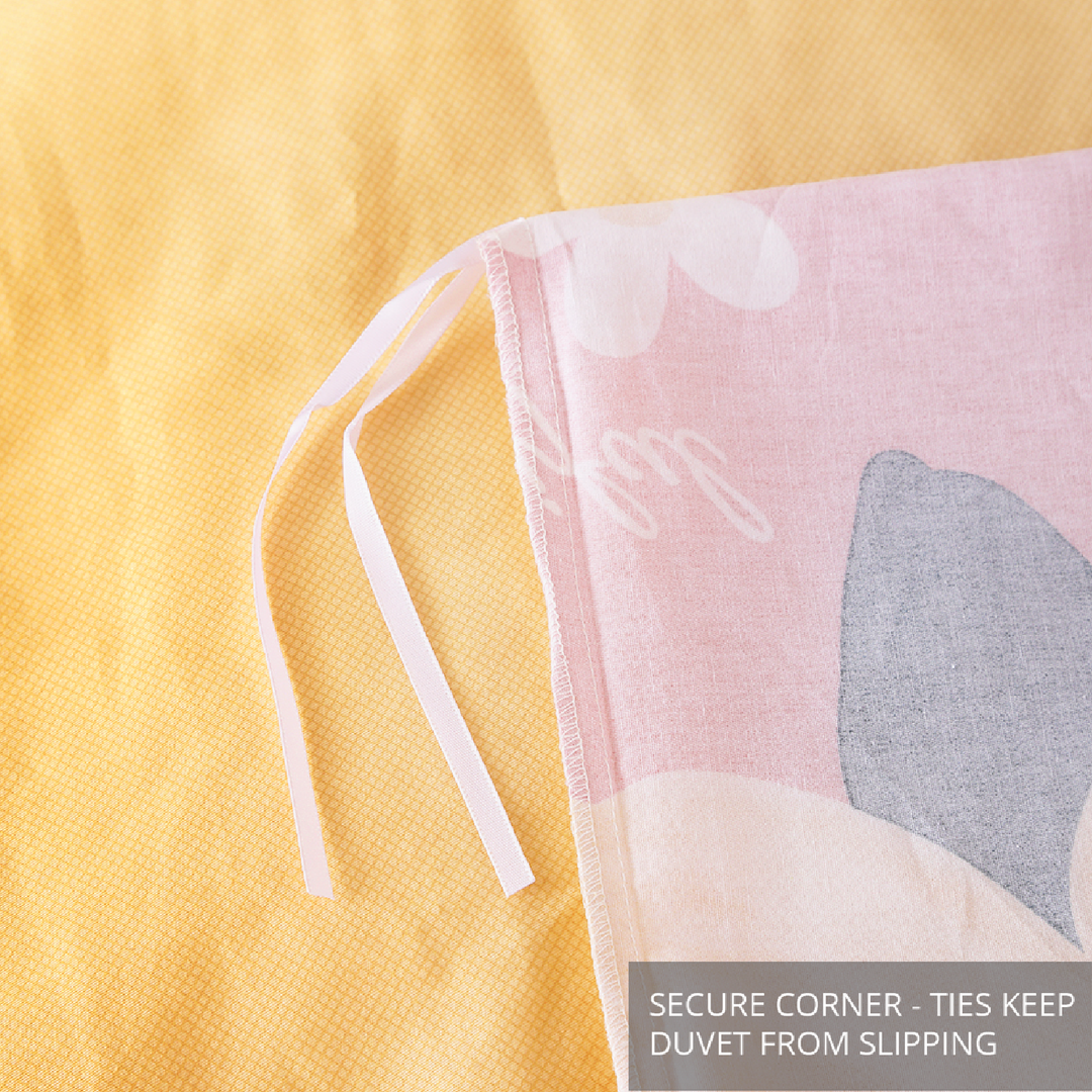Inspire Yonah 100% Cotton Quilt Cover Set