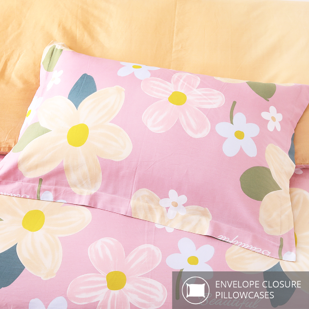 Inspire Yonah 100% Cotton Quilt Cover Set