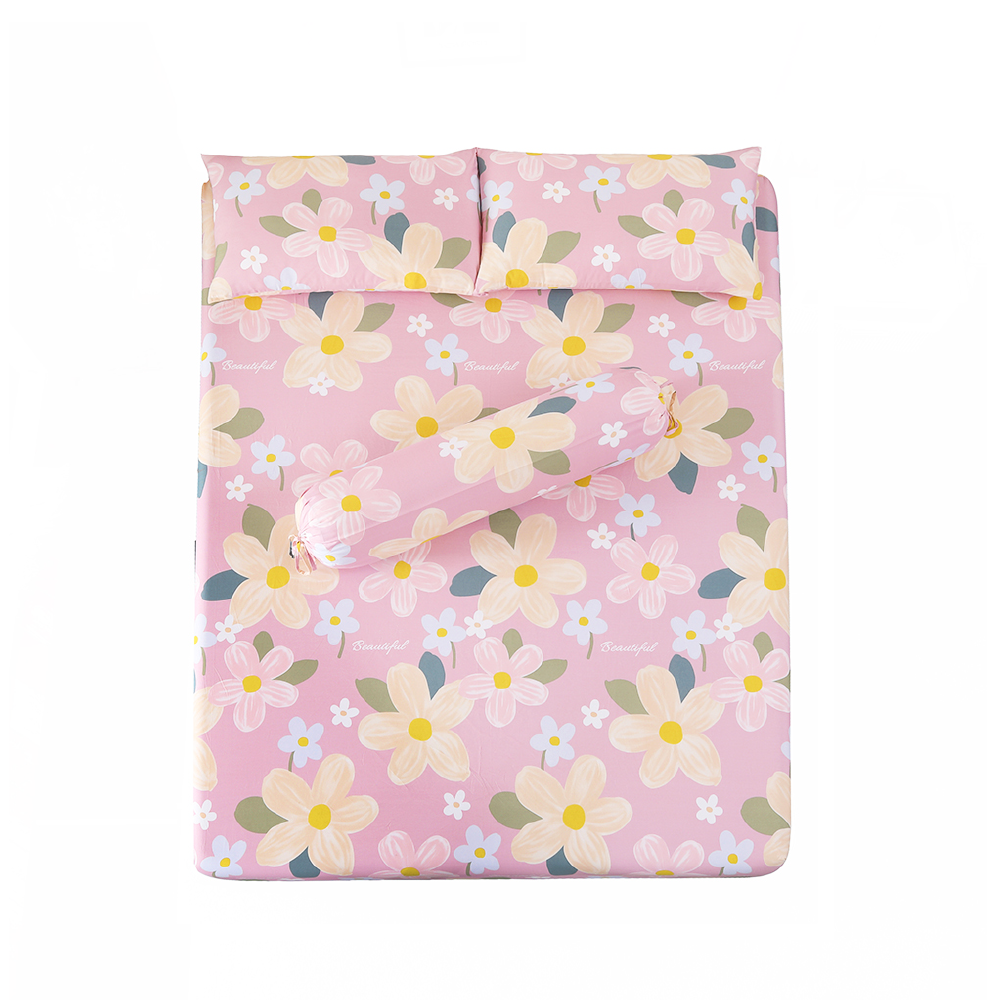 Inspire Yonah 100% Cotton Fitted Sheet Set