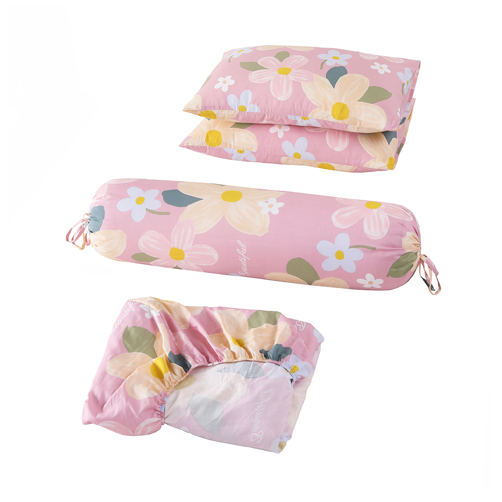 Inspire Yonah 100% Cotton Fitted Sheet Set