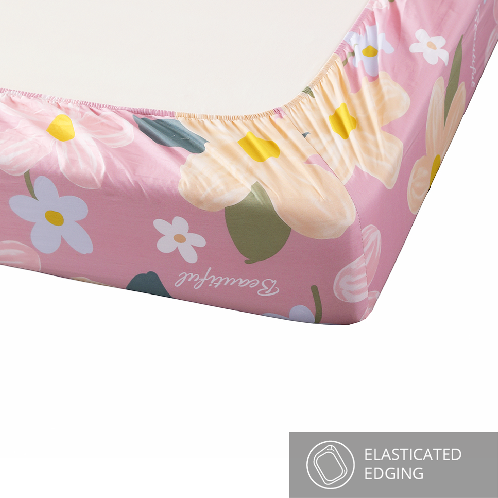 Inspire Yonah 100% Cotton Fitted Sheet Set