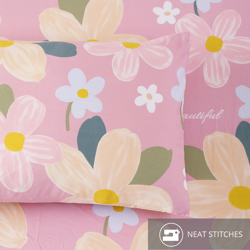 Inspire Yonah 100% Cotton Fitted Sheet Set