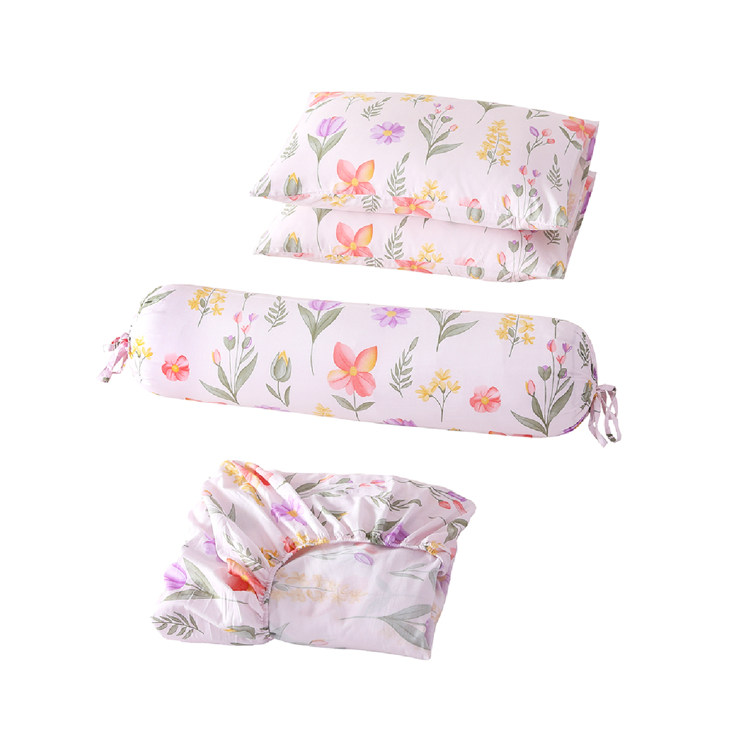 Contempo Yuliana 100% Cotton Fitted Sheet Set