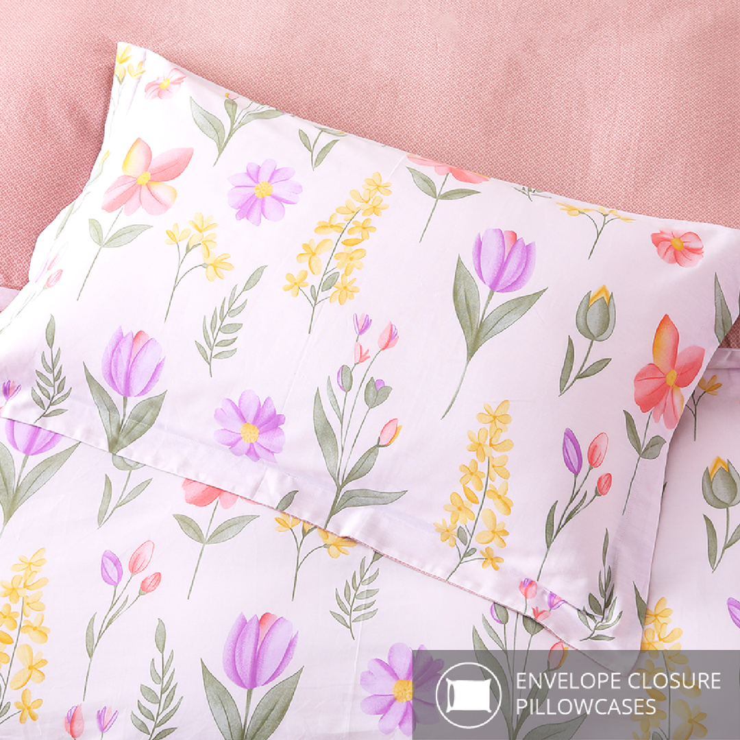 Contempo Yuliana 100% Cotton Quilt Cover Set
