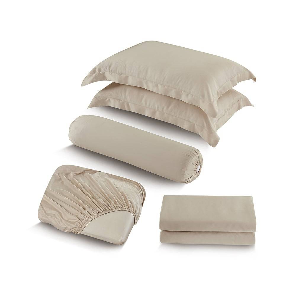 Aussino TENCEL™ Solid Colour 1200 Thread Count Pure Luxury 5pcs Set - Aussino Malaysia