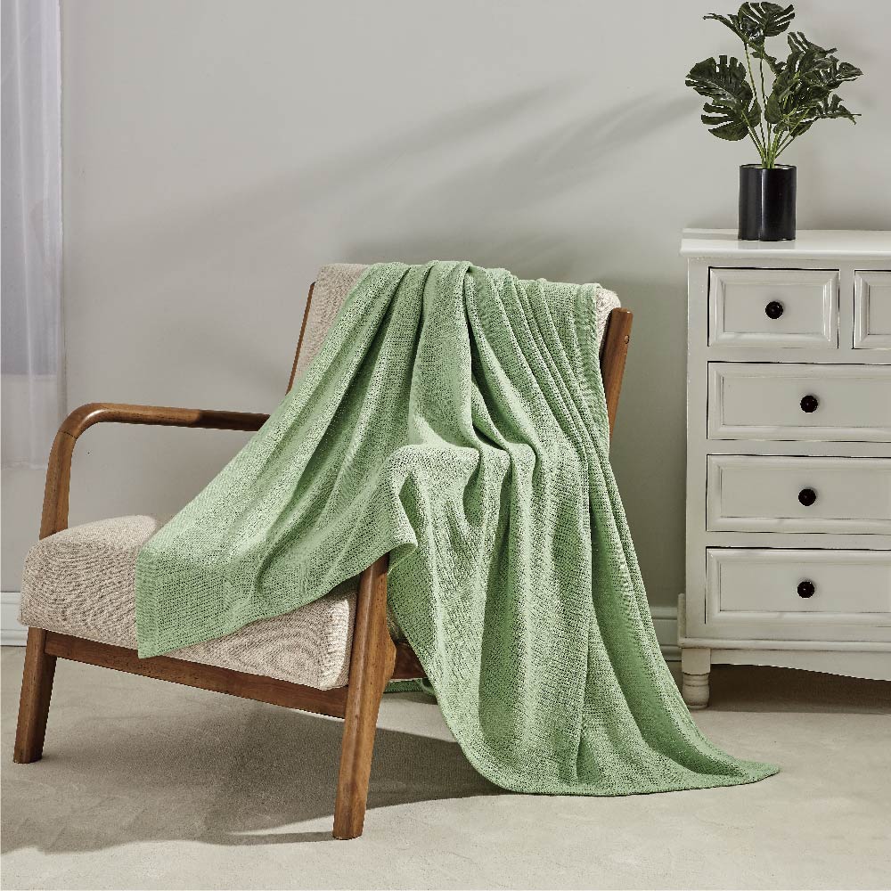 Aussino 100% Cotton Leno Weave Thermal Blanket - Aussino Malaysia