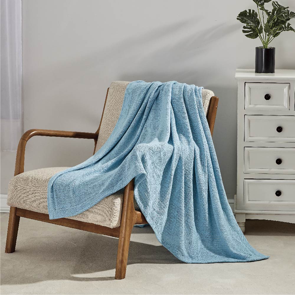 Aussino 100% Cotton Leno Weave Thermal Blanket - Aussino Malaysia