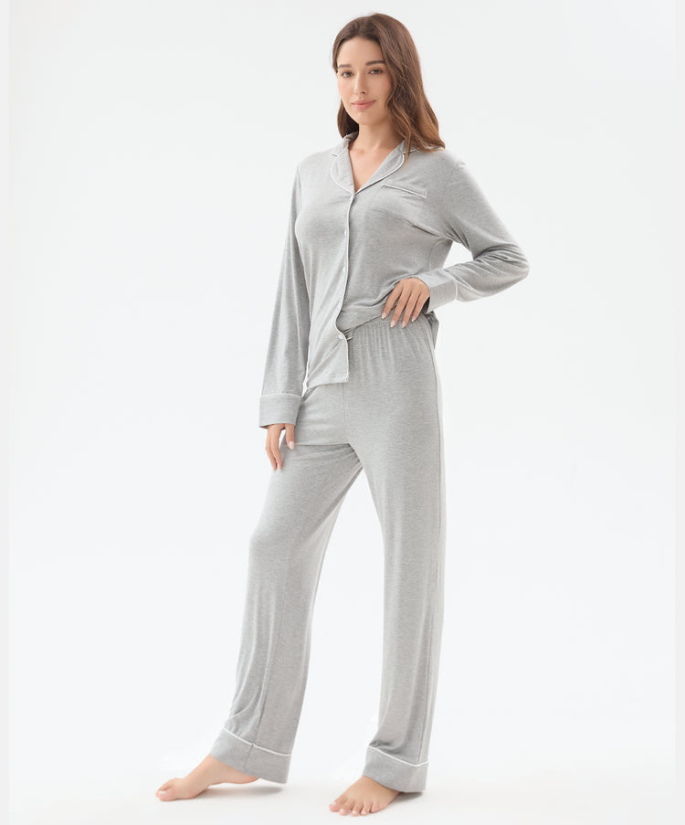 Cool Jammies Bamboo Cooling Long Sleeve Sleepwear Pajama Set - Aussino Malaysia