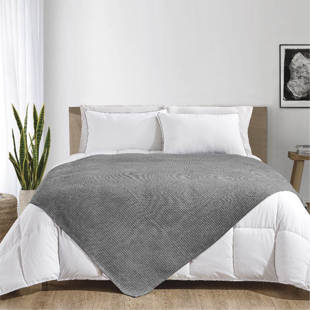 Aussino 100% Cotton Waffle Weave Thermal Blanket - Aussino Malaysia